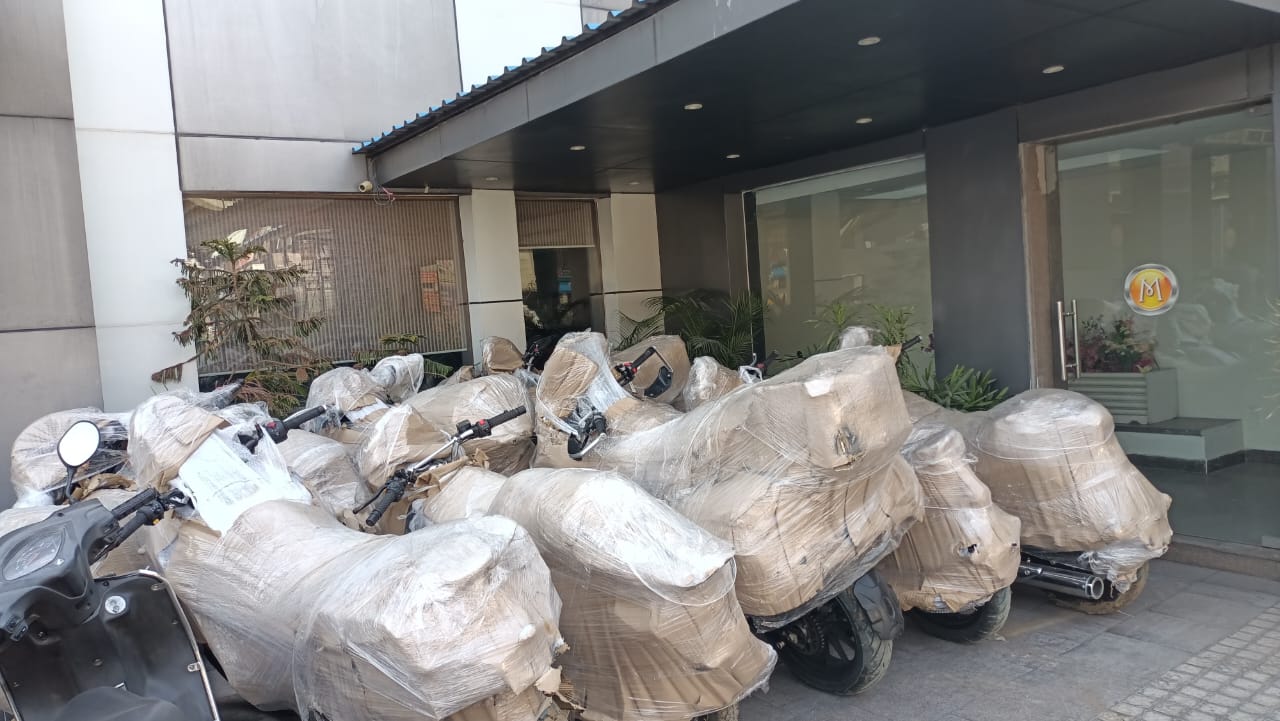 A happy family in their new home